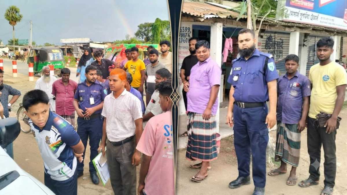 কাহারোলে ভ্রাম্যমাণ আদালতের অভিযান, ৭ জনকে জরিমানা